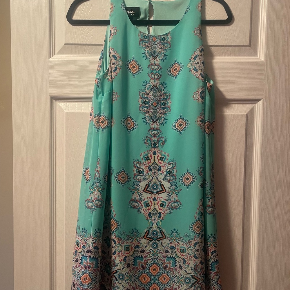 Green Halter Sundress Mini